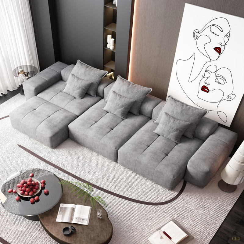 Canapé modulaire surdimensionné Modern, Gris