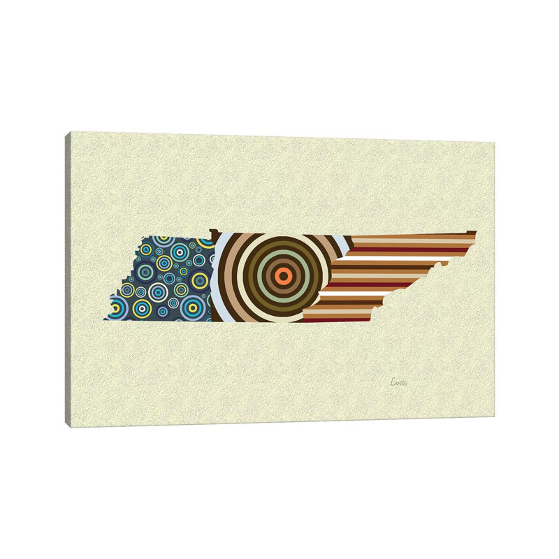 Tennessee State - Wrapped Canvas Print, 20.32 cm H x 30.48 cm W