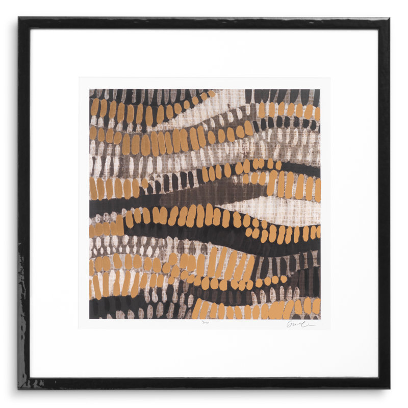 Metallic Undulation Print by June Erica Vess
