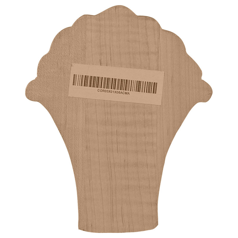 Corbeau moyen en acanthe l 5 5 1/4 po x P 2 po x H 6 1/2 po, Aulne