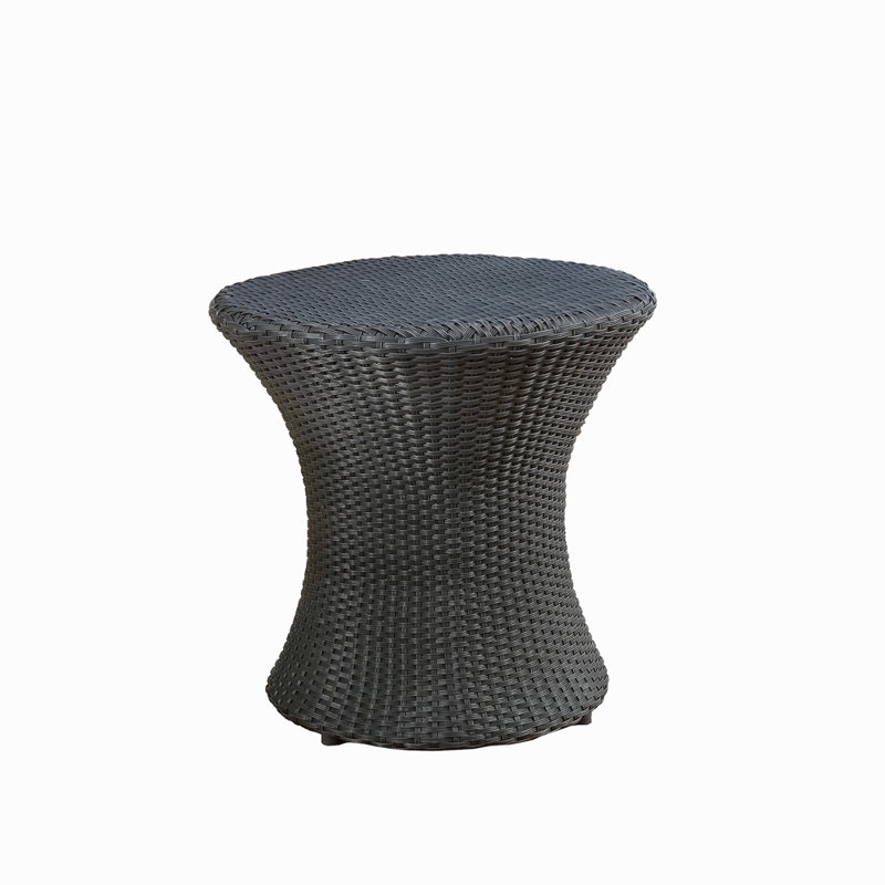 Convenient End Table - 20.25 Inch Wide, No Assembly Black Side Water , Square, Black