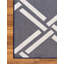 Tapis bleu marine à motif géométrique Cand-715818520