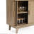 31.5'' W Oak Accent Cabinet with Sliding Tambour Doors
