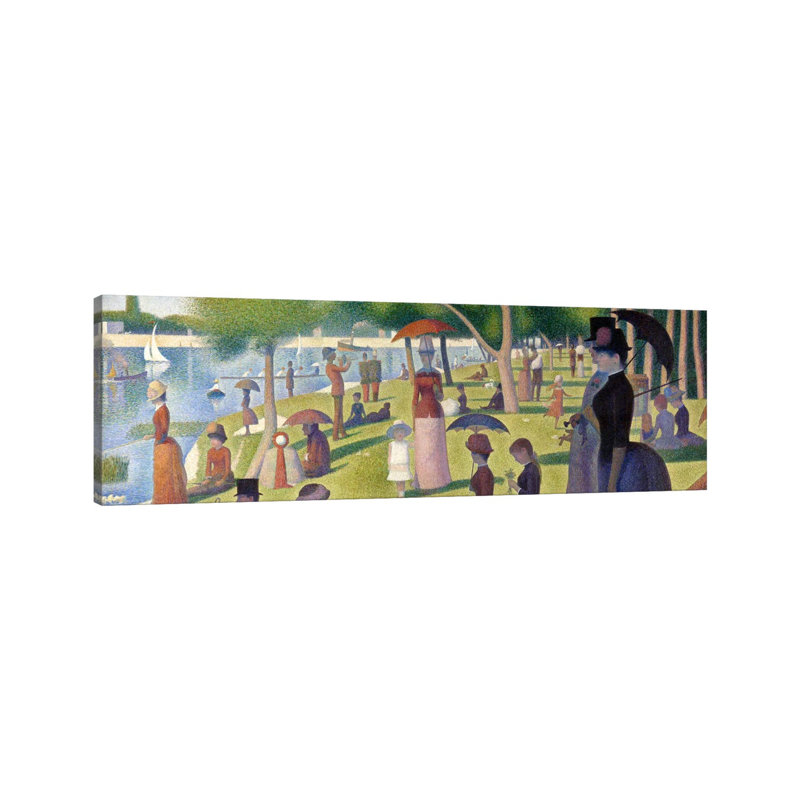 Sunday Afternoon On The Island Of La Grande Jatte by Georges Seurat - Wrapped Canvas Panoramic Painting