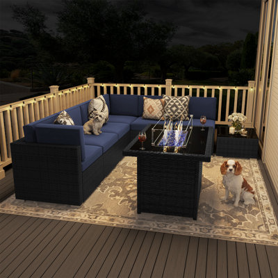 Keilin 6 - Person Outdoor Seating Group with Cushions