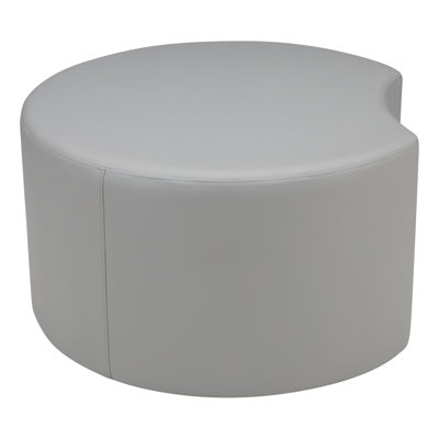 Learniture Structured Crescent Stool -Flexible Modular Collaborative Soft Seating For Office, Home, Lounge And School Classrooms With Durable Frame 1014N