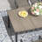 Patio Dining Set with Rectangular Dining Table and  Padded Swivel Chairs-463449466