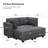 Neemi Modular Sleeper Couch Sectional Bed Sofa Convertible Set-1058434220
