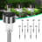 Low Voltage Solar Powered Integrated LED Metal Pathway Light Pack