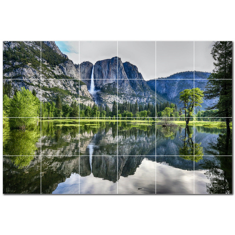 Murale décorative en céramique 4,25 po x 4,25 po