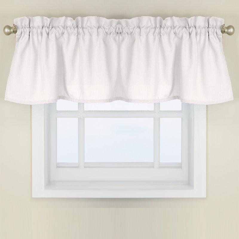 Ennis Tailored Window Valance, White
