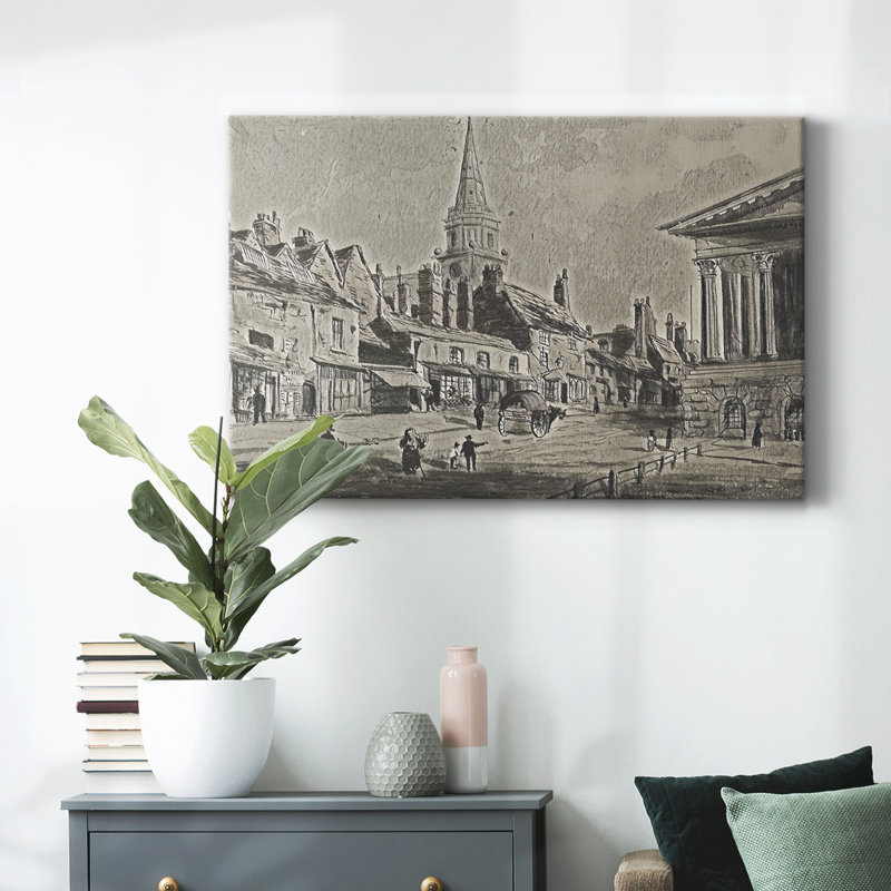 Croquis rétro-XLI sur impression sur toile, H 41 po x l 61 po