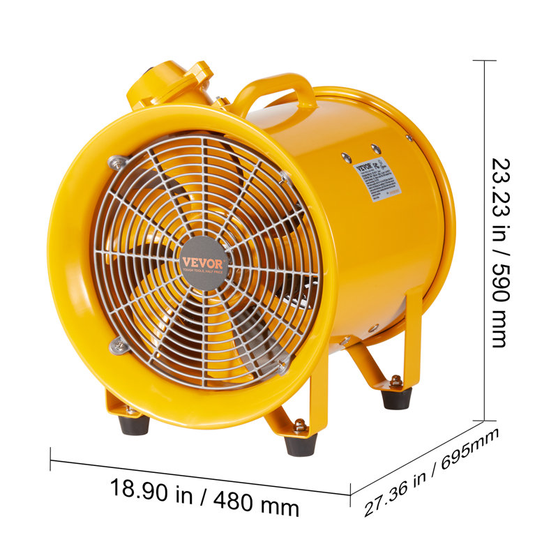 VEVOR Blower Fan Fan, 23.23" H x 18.9" W x 27.36" D