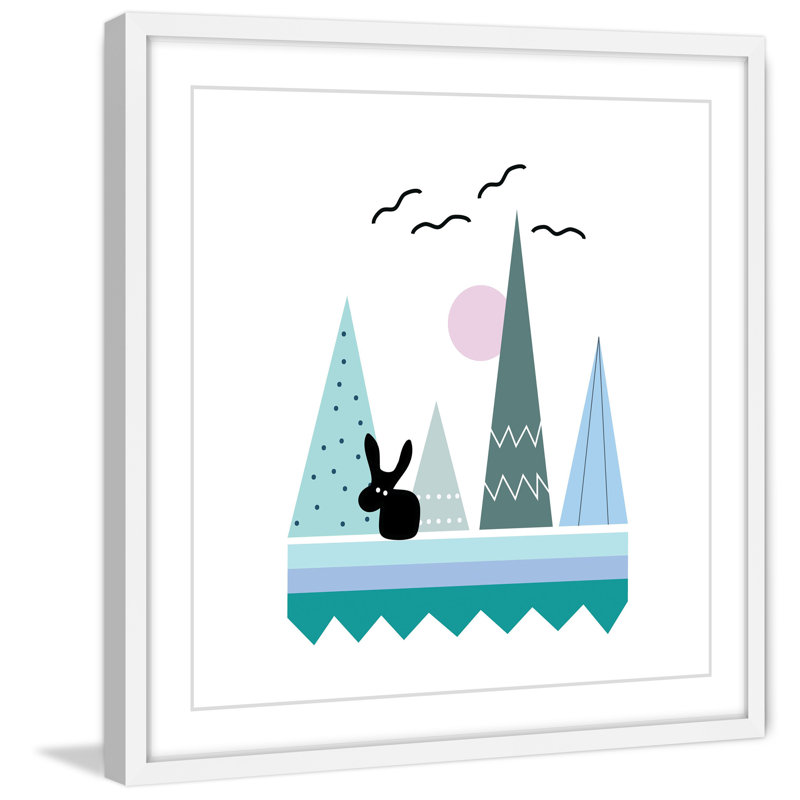 'Teepee Patterns' by Katarina Snygg Framed Print, 24" H x 24" W x 1.5" D