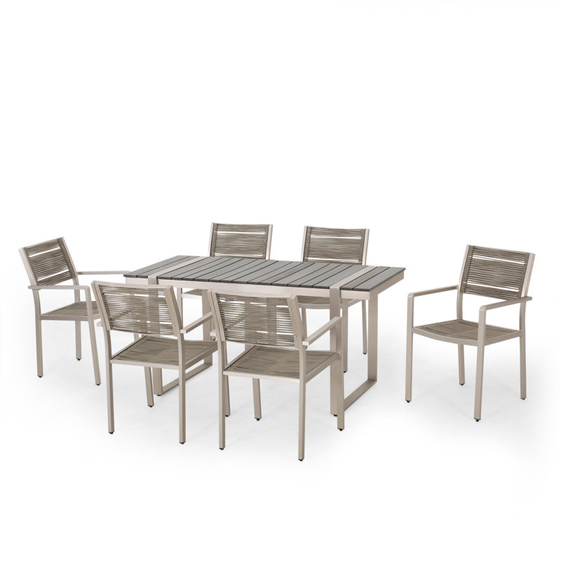 Ensemble de salle à manger 6 pièces NFusion, Beige
