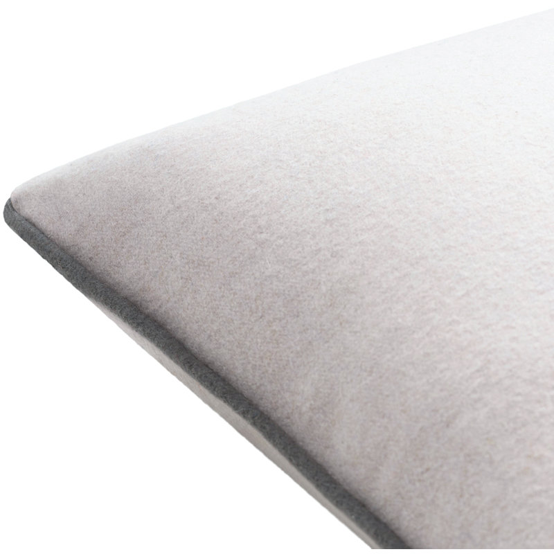 Coussin Lombard, Duvet, 22 po x 22 po, Bleu/orange