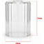 14cm H Glass Drum Lamp Shade in Clear