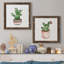 Boho Greenery III - ensemble de 2 peintures sur toile encadrées-563324416-563324417