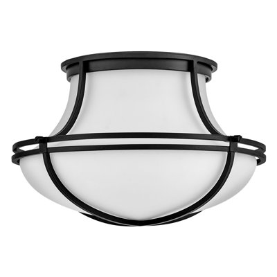Saddler 15.25" Three-Light Flush Mount Teardrop Ceiling Light