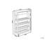 ROTHESAY 28 Bottle Floor Wine Bottle & Glass Rack Brown