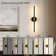 Battery Operated Wall Sconces with Remote Control, 24'' LED Flush Mounted Sconces