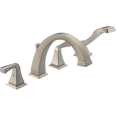 Dryden Double Handle Deck Mounted Roman Tub Faucet