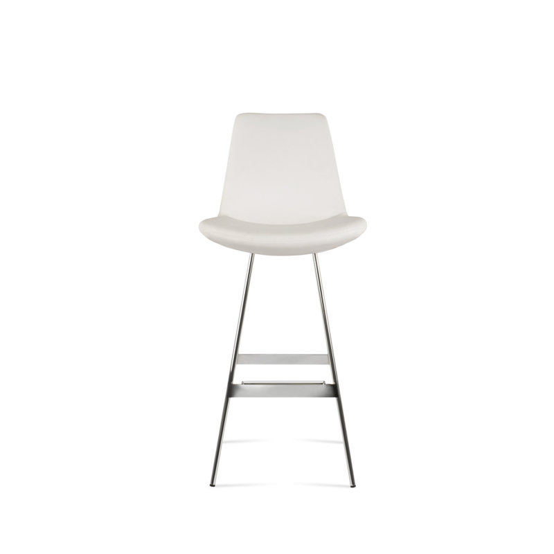 Eiffel Balat Stool, Ivory, Chrome