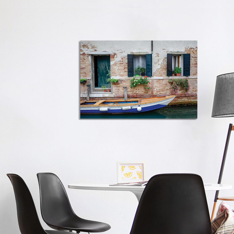 Workboat Resting by Laura DeNardo - 1 Piece Wrapped Canvas Wall Art, 101.6 cm H x 66.04 cm W x 1.91 cm D