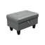 Repose-pieds de rangement rectangulaire 28,5 po Keevha-271079495