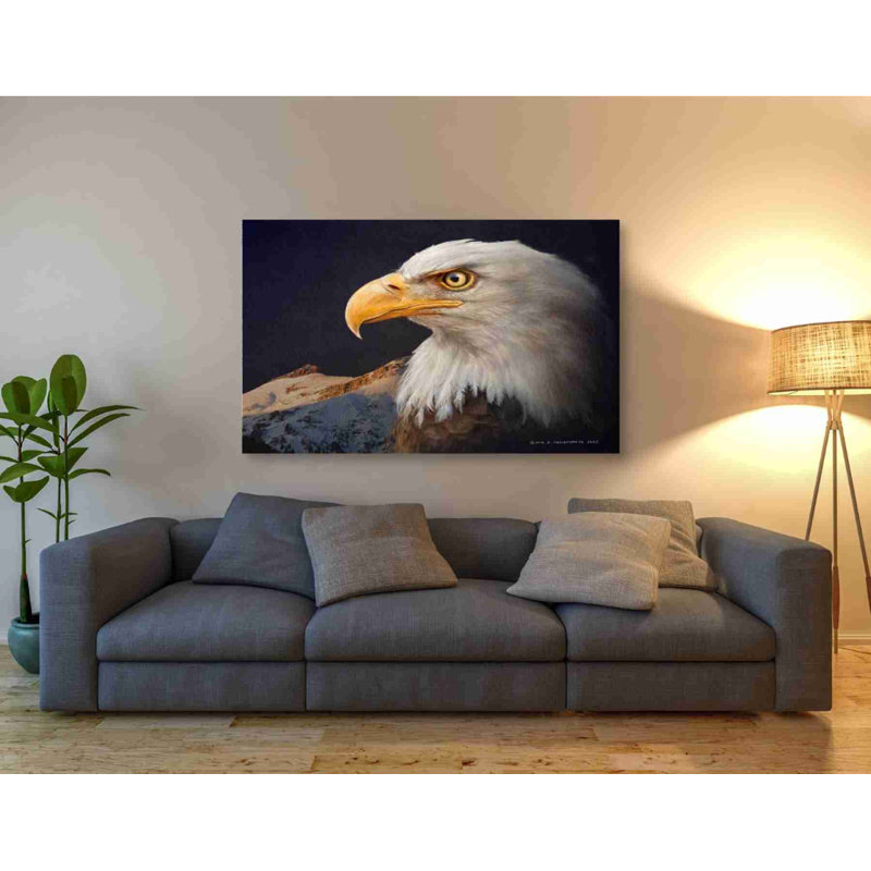 «Bald Eagle Study» par - Impression sur toile tendue