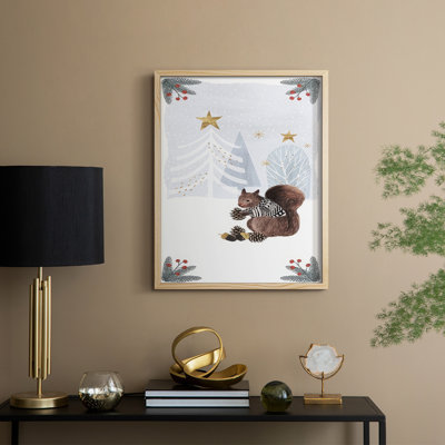 Cozy Christmas Collection B, reproduction encadrée - bois massif