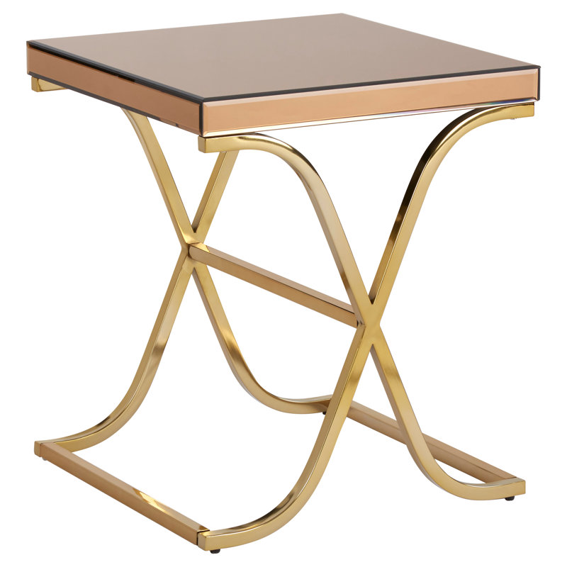 Clegg Glass Top End Table