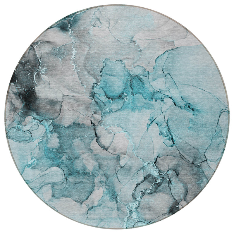 Tapis extérieur rond 8 pi