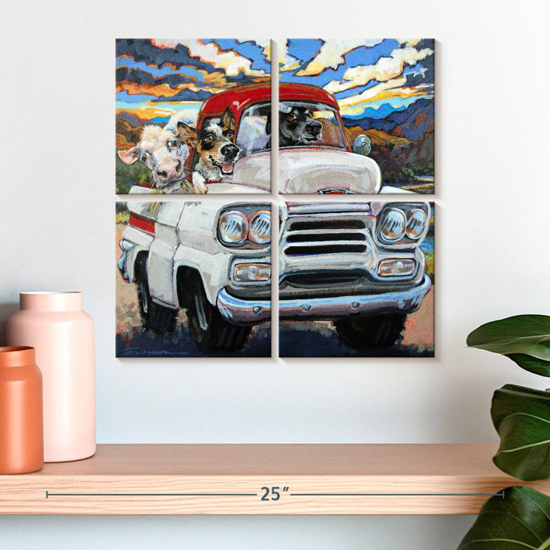 Ketti Cattle Drive, 18" H x 18" W