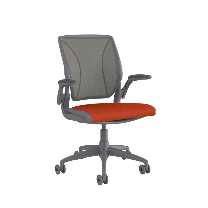 Diffrient World Wool Task Chair, Gray, Catena/Caraway, Corde/Peacock
