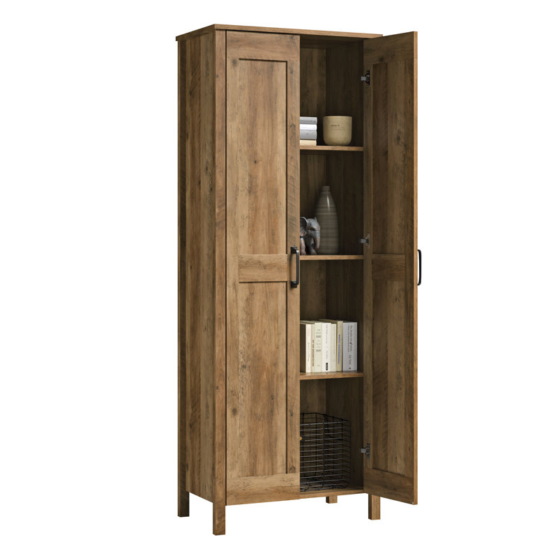 Colton 4 - Shelf Storage Cabinet, Rural Pine
