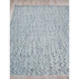 Veneta Hand Tufted Wool Area Rug in Blue