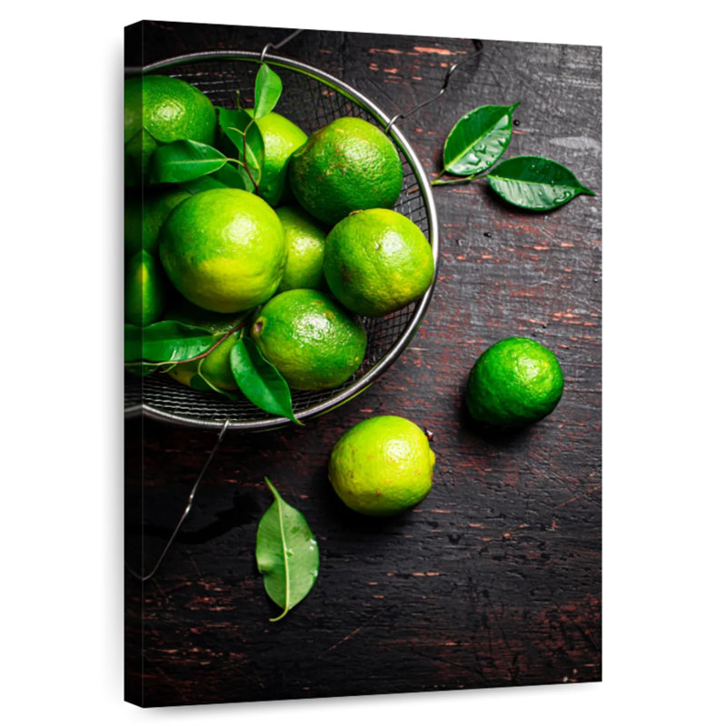 Yarlin Bowl Of Limes, 45" H x 30" W