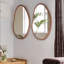 Merrillville Solid Wood Irregular Mirror