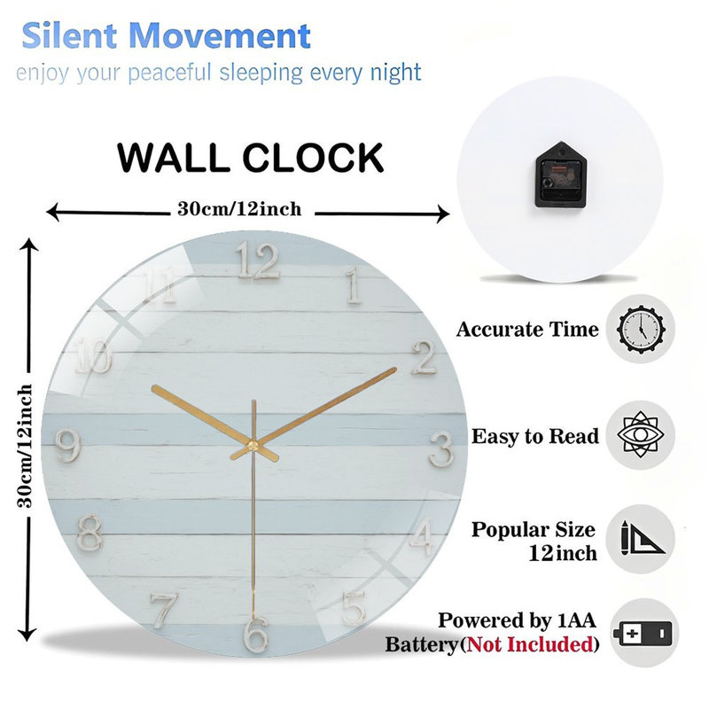 Horloge murale 12 po
