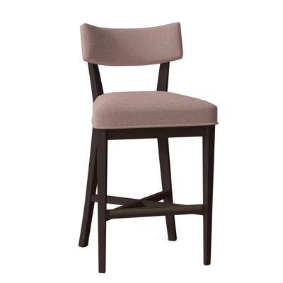 Juliet Upholstered Stool with Solid Wood Frame