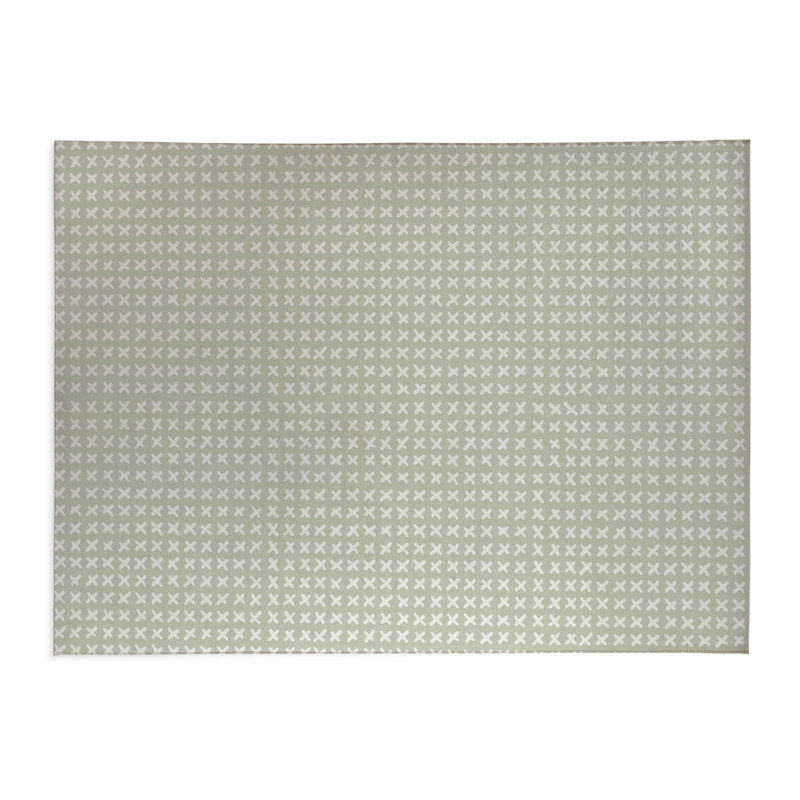 Cross Kids Play Mat, Light Green, Rectangle 48" x 72"