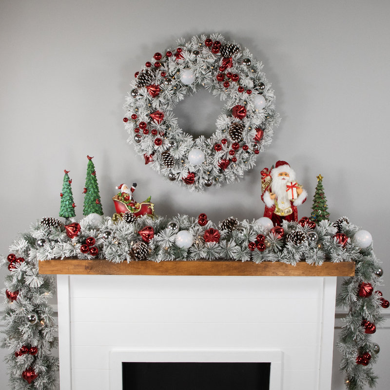12'' in. Lighted Faux Pine Garland