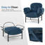 Bunya Modern Accent Chair with Ottoman, Chenille Upholstered Leisure Sofa Chair, Removable and Washable Cushion-1118181553