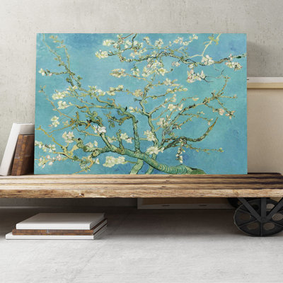 Blossoming Almond Branches by Vincent Van Gogh - Wrapped Canvas - Framed Print