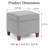 17.5" Square Polyester Upholstered Storage Ottoman-1010101645
