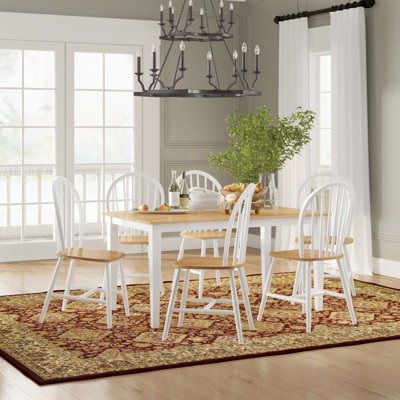 Kailyn 6 - Person Solid Wood Top Four Leg Dining Set