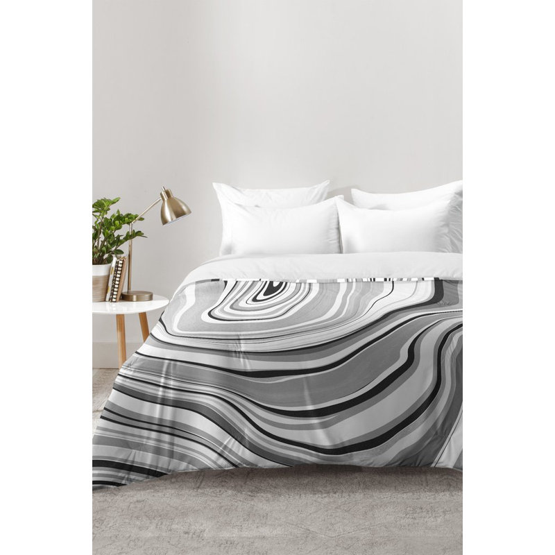 Jacqueline Maldonado Modern & Contemporary Polyester Abstract Comforter, Full/Queen Comforter + 2 Shams