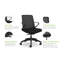 Chaise de travail HON Cliq Light, accoudoirs fixes, filet, cadre blanc designer, noir-81753430-81753426