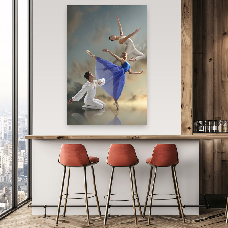 «Ethereal Ballet Dance Contemporary Dramatic Elegant Landscape Nature», reproduction d'art murale, H 60 po x l 40 po